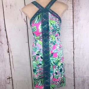 Lilly Pulitzer Vena Stretch Shift Dress In Early Bloomer Size 4